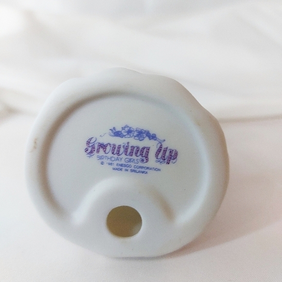 Vintage 1981 Enesco Growing Up Birthday Girl 5 - Picture 4 of 5